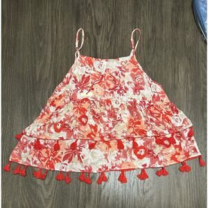 Raga by Anthropologie Tank w/ tassels Sz S